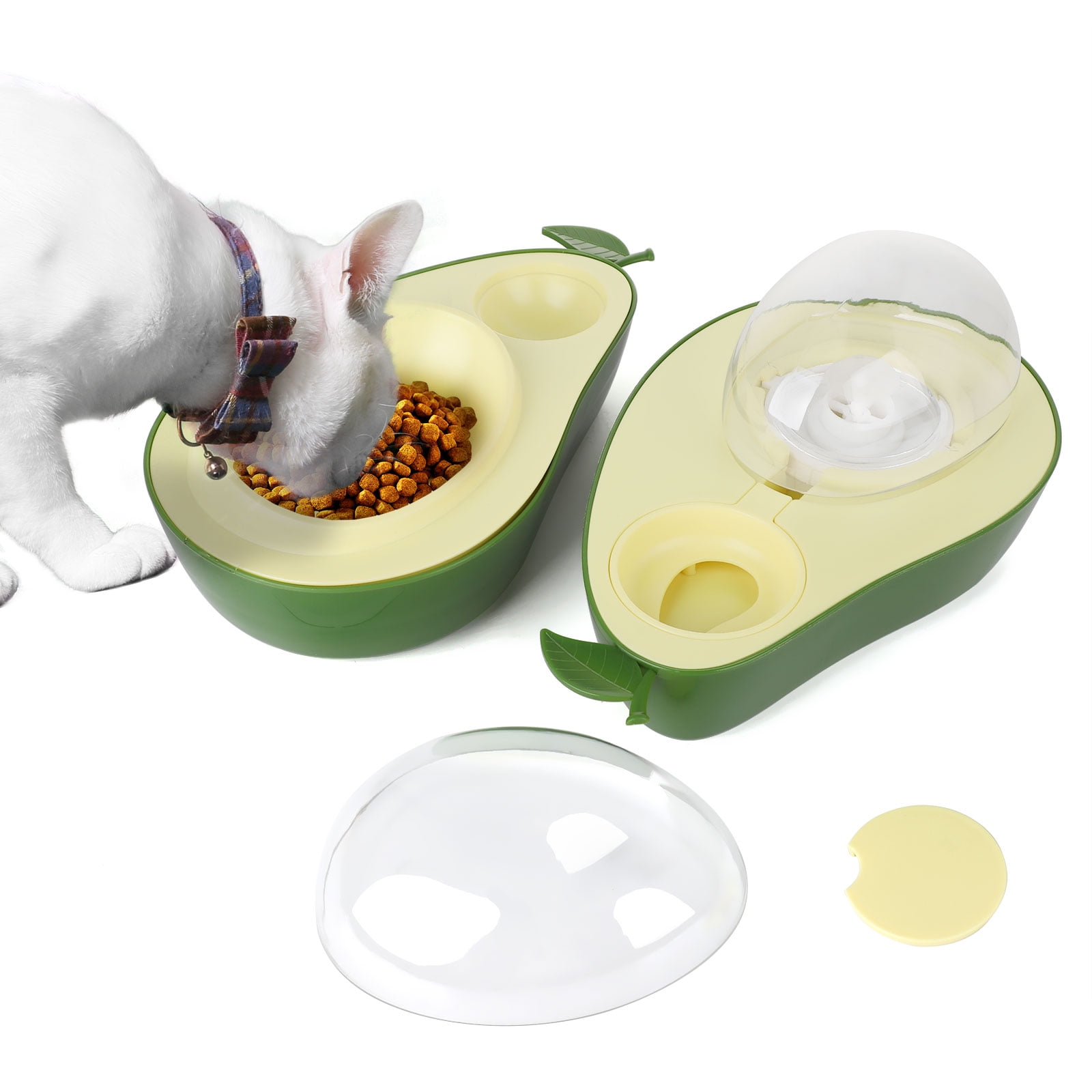 Cat Dog Automatic Feeder Bowl Dish Feeding Food For Both Cats And Dogs