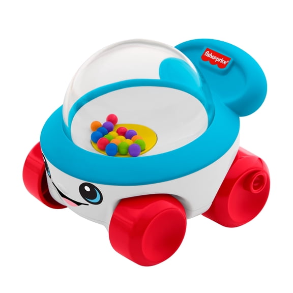 Fisher-Price Corn Popper Vehicle Push-Along Toy for Baby & Toddler Developmental Play, 6M 