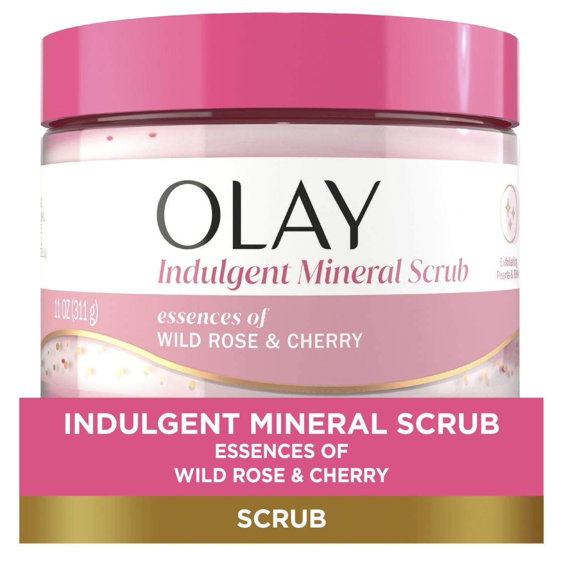 Olay Indulgent Mineral Scrub with Essences of Wild Rose & Cherry 11oz