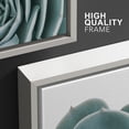 thumbnail image 4 of wall26 Framed Canvas Print Wall Art Set Minimal Haworthia Echeveria Cactus Nature Wilderness Photography Modern Art Bohemian Decorative for Living Room, Bedroom, Office - 16"x24"x3 White, 4 of 5