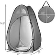 thumbnail image 5 of Portable Outdoor Pop-up Toilet Dressing Fitting Room Privacy Shelter Tent Dark Gray, 5 of 10