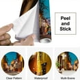thumbnail image 4 of Peel and Stick Wallpaper San Miguel de Allende Mexico Modern Art Wall Mural Decor Self Adhesive and Removable 69in x 98in, 4 of 8