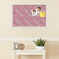 thumbnail image 3 of PinPix 34x22 Custom Cork Bulletin Board Vintage Japanese Floral Watermelon Poster Board Has a Fabric Style Canvas Finish, Framed in Vintage Japanese Floral Watermelon, by ArtToFrames (PinPix-1548), 3 of 5