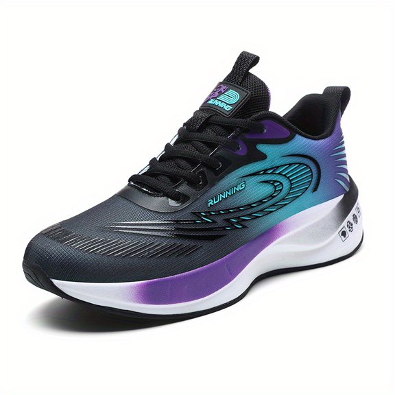 Sneakers, New Men's Contrast Color Running Shoes Tennis Casual Fashion High Elastic Sports Shoes Comfortable Non-slip Work Sports Shoes