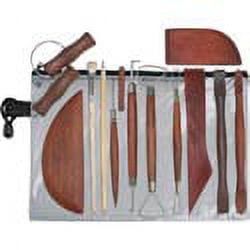 Jack Richeson Deluxe 12-Piece Pottery Tool Set with Storage Canister