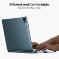 thumbnail image 4 of edaiser Swivel Keyboard Case for Apple iPad Pro 13 inch M4 M5 2024 2025; Wireless 360 Rotatable Cover, Pencil Holder, Multi-Touch Trackpad, Backlit A2925 A2926 A3007 A3360 A3361 A336, Navy Blue, 4 of 6