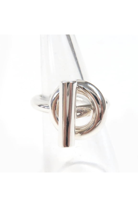 Pre-Owned HERMES Echapp MM AG925 Ring (22BD167184), 2022 model, Silver, Size 51 (Japanese...