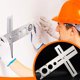 thumbnail image 1 of Ceramic Tile Glass Hole Locator | Stainless Steel Positioning Tool | Hydraulic Cement Masonry Surveyor | Hole Sizes 25/40/45/55mm | 300mm Range | 400x78mm, 1 of 7