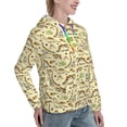 thumbnail image 6 of Disketp Cartoon Dinosaurs Womens Casual Hoodies Crew Neck Long Sleeve Sweatshirts Pullover Tops-X-Large, 6 of 7