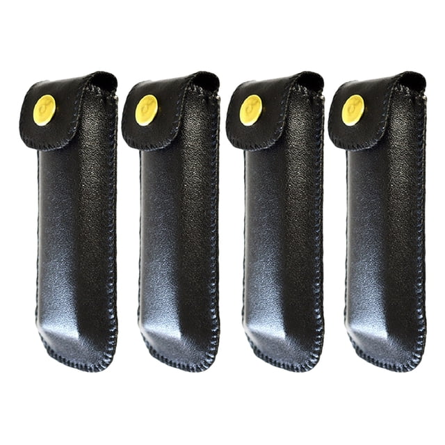 Miangastore 4 Pcs Étuis en Cuir PU pour Harmonica Rangement Harmonica Étuis Rigides de Transport Support Harmonica
