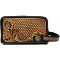 thumbnail image 3 of Men Women Western Hand-Tooled Floral Leather Toiletry Dopp Kit Travel Bag 18FKT06, 3 of 3