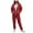 Red, variant on felwors Womens Sweatsuits 2 Piece Set Tracksuit 2025 Trendy Fall Long Sleeve Zip Up Sweatshirt And Sweatpants Jogger Sweatsuit Red, XL
