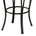 thumbnail image 4 of Black Metal Swivel Bar Stool with Faux Leather Cushion - Kitchen Counter Stool for Dining, 4 of 5