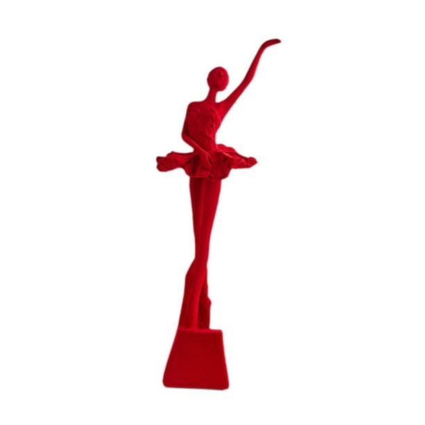 Figura de bailarina de ballet, estatua de resina, hecha a mano, decoración de escritorio para decoración. Estilo A
