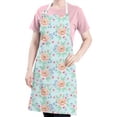 thumbnail image 5 of Pioneer Flower Floral Print Pattern Apron for Women and Men, Cotton Linen Waterproof with Pockets, Adjustable, 33x27 Inch for Kitchen, Gardening, BBQ, Salon, 5 of 6