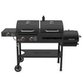 thumbnail image 3 of Royal Gourmet ZH3005Y 2-Burner Gas and Charcoal Combo Grill with Offset Smoker & Side Burner, 3 of 12