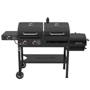 Royal Gourmet ZH3005Y 2-Burner Gas and Charcoal Combo Grill with Offset Smoker & Side Burner