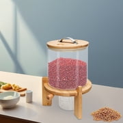 Peakora Bamboo Cereal Dispenser Cereal Containers Storage Cereal Dispenser for Pantry Organization and Storage Organization and Storage Natural