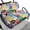 Colorful Cartoon Cat Pattern, variant on Pzuqiu 2 Piece Golf Paw Print Golf Cart Seat Covers - Breathable Washable Universal Fit for Most 2-Seater Golf Carts