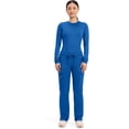 thumbnail image 6 of Cherokee Scrubs for Women Mid Rise Moderate Flare Drawstring Pant with 5 Pockets, Ultra Soft & Breathable Fabric Plus Size - WW120, 6XL, Royal, 6 of 7