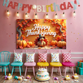 thumbnail image 6 of Colorful Design Thanksgiving Banner Autumn Theme Turkey Decoration Polyester for Holiday Party Indoor Decor Seasonal Celebration, 6 of 9