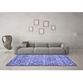thumbnail image 3 of Ahgly Company Indoor Rectangle Abstract Blue Contemporary Area Rugs, 7' x 10', 3 of 4