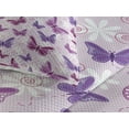 thumbnail image 3 of Ambesonne Hippie Quilted Coverlet 3 Pcs, Butterflies Colors, King Size, Pink Purple, 3 of 4