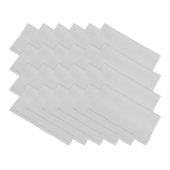 Unique Bargains Microfiber Cleaning Cloth 7' x 6' Soft Suede for Camera Lens, Grey 24 Pack