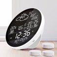 thumbnail image 2 of hygrothermograph,Meter Color Screen With Clock Indoor Color Screen Weather And Outdoor Temperature Weather Station With Clock Indoor And With Cindoor And Outdoor Temperature Meter Weather Ctemp. With, 2 of 7