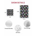 thumbnail image 7 of Happy Easter Kitchen Dish Towels for Drying Dishes Set of 3, Spring Colorful Bunny Floral Rustic Black Waffle Weave Microfiber Hand Tea Bathroom Towels Quick Dry & Absorbent Towel 12x12, 7 of 7