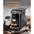 thumbnail image 5 of Kicctian 20 Bar Fully Automatic Coffee Maker with One-Touch Touchscreen,Built-In Adjustable Grinder & Automatic Milk Frother, 1.5L Removable Water Tank for Home or Office, 5 of 8
