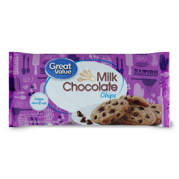 Great Value Milk Chocolate Chips, 23 oz