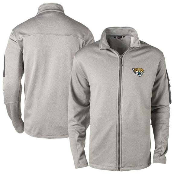 Men's Dunbrooke Heather Gray Jacksonville Jaguars Full-Zip Fleece Jacket