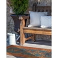 thumbnail image 3 of Unique Loom Outdoor Traditional Collection Area Rug - Legacy (2' 7" x 10' Runner Navy Blue/Brown), 3 of 8