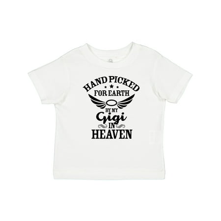 

Inktastic Handpicked for Earth by My Gigi in Heaven with Angel Wings Gift Baby Boy or Baby Girl T-Shirt
