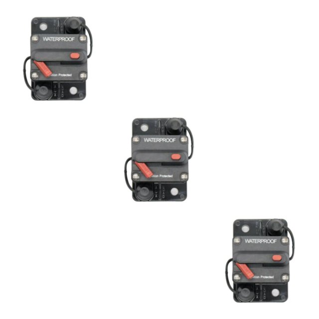 Disyuntor de coche Riwesomey 12 V/32 V soporte de fusible de reinicio Manual 250A Type1 NO1