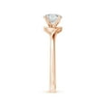 thumbnail image 3 of ANGARA Natural Solitaire Diamond Bypass Engagement Ring in 14K Rose Gold for Women (Size-5.9mm| Color-H| Clarity-SI2) | April Birthstone, Anniversary, Jewelry Gift for Women | Natural Diamond Ring, 3 of 10