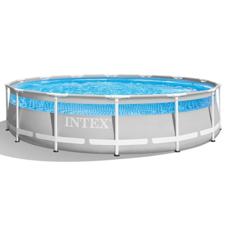 UPC: 0078257267217 | Intex: 14 x 42 Prism Frame: Clearview Premium Pool Set – Above Ground Pool Set 3357 Gallon Capacity Hydro Aeration Technology Includes Filter Pump Ground Cloth Pool Cover & Ladder Ages 6+