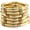 6 Gold thin acrylic bracelets, variant on 6pcs Chunky Acrylic Bangle Bracelets for Women, Resin Bamboo Brown Stretchy Bracelet Stack, Fashion Jewelry for Women