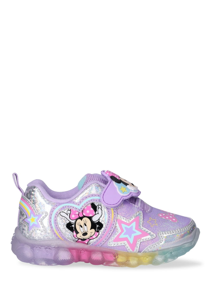 ♡minnie♡ Minnie Mouse Toddler Girl Light Up Sneakers, Sizes 7-12
