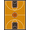 Orange Brown, Pattern 5, variant on Design&I 8'x10' Washable Area Rug Hoop Motif Markings Bold Stripe Border Center Basketball Repeating Refined for Living Room, Family Extra Large Skid-Resistant Low Profile