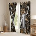 thumbnail image 3 of Castle Fairy Personalized Initial Alphabet M Curtains Pack of 2 (42x84 Each) for Boys Girls,Botanical Tree Branches Curtains Blackout,Jungle Animal Deer Bedroom Curtains,Lightweight Room Decor, 3 of 6