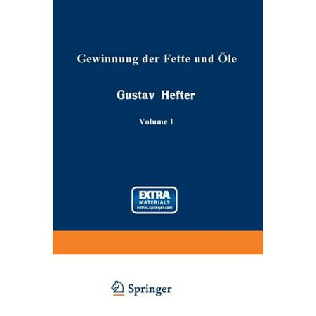 Gewinnung Der Fette Und Ole Allgemeiner Teil German