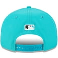 thumbnail image 4 of Men's New Era Teal Florida Marlins Baseball Hall of Fame Retro Crown Cooperstown Collection 9FIFTY Adjustable Hat, 4 of 5