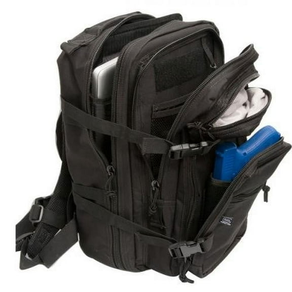 Glock AS02000 Multi-Purpose Backpack 1000 Denier Polyester Black 18" x 11" x 11" Black