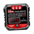 thumbnail image 3 of yuksok 3xOutlet Tester Polarity Test Circuit Analyzer Phase Check Sockets Tester black, 3 of 9