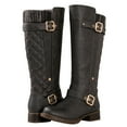 thumbnail image 1 of GLOBALWIN Women's 19YY01 Grey Quilted Knee-High Fashion Boots 5.5M, 1 of 8