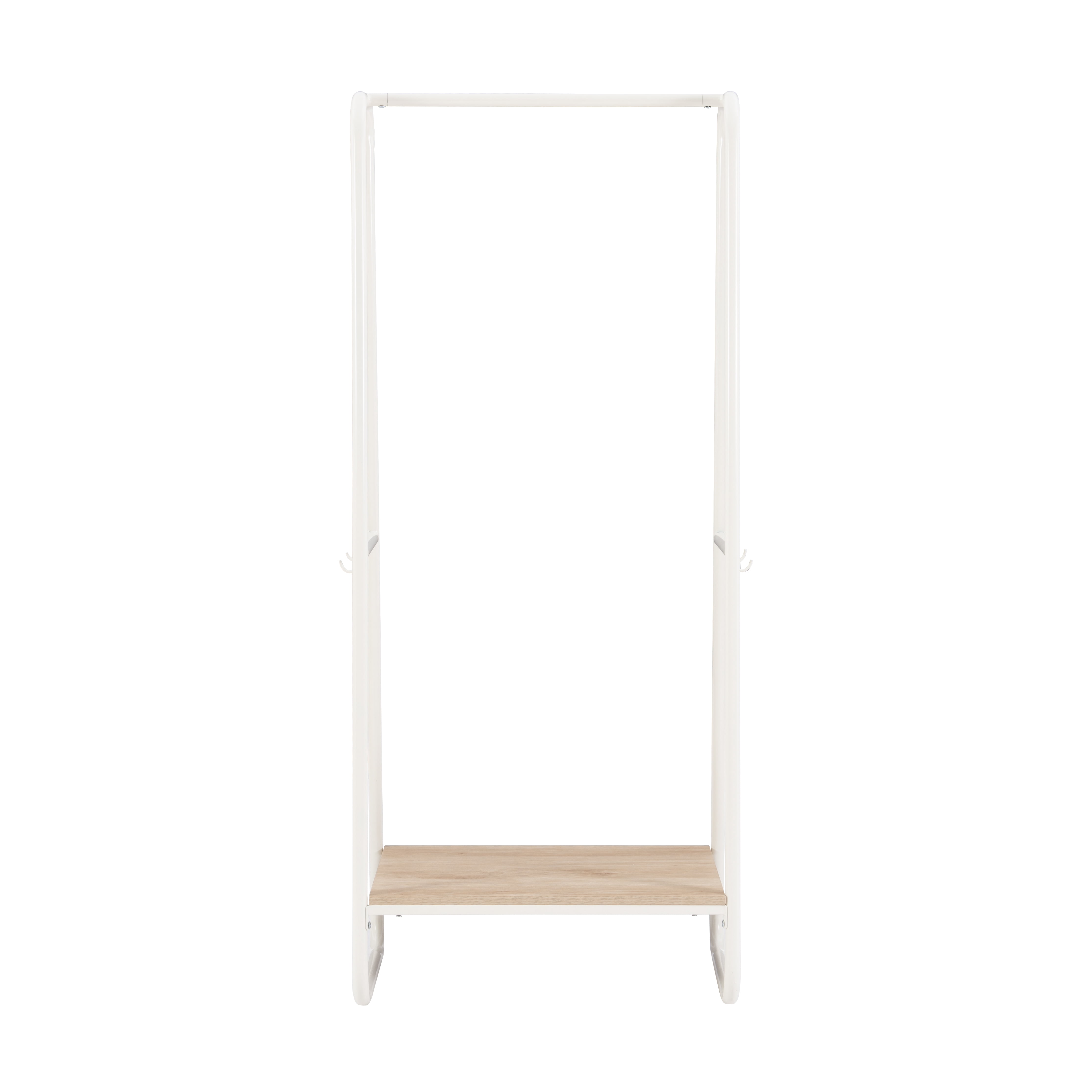 Linon Athania Clothing Rack Hall Tree, Tall, White