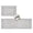 Gray, variant on Purple Farmhouse 1 Piece Non-Slip Kitchen Mat Set, Linen Texture Geometric Lines Floral Boho Soft Door Mat with Rubber Backing, Dirtproof Rugs for Entrance Doorway, 15.7 x 47.2in