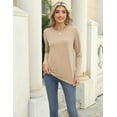 thumbnail image 5 of Zeagoo Long Sleeve T Shirt Women Casual Fall Crewneck Basic Shirts Loose Fit Solid Tops, 5 of 6